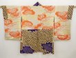 Photo7: 6518T05z410 Antique Japanese Kimono Silk SHIBORI HAORI Dark lavender (7)