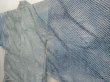 Photo2: 6518T07z560 Vintage Japanese Kimono Silk SHIBORI HAORI  Dull sea blue (2)