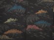 Photo3: 6518T09z620 Vintage Japanese Kimono Silk HAORI Wave Black (3)