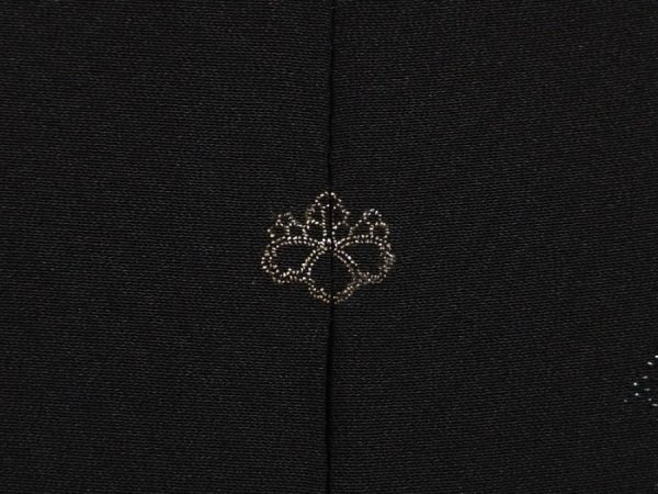 Photo5: 6518T09z620 Vintage Japanese Kimono Silk HAORI Wave Black (5)