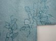 Photo3: 6518T10z490 Vintage Japanese Kimono Silk SHIBORI HAORI Flower Water blue (3)