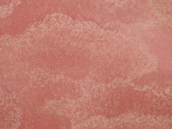 Photo6: 6518T11z850 Vintage Japanese Kimono Silk KOMON Cloud Coral pink (6)
