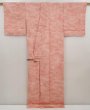 Photo8: 6518T11z850 Vintage Japanese Kimono Silk KOMON Cloud Coral pink (8)