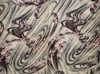 Photo5: 6518T12z680 Vintage Japanese Kimono Silk KOMON Wave Sand beige (5)