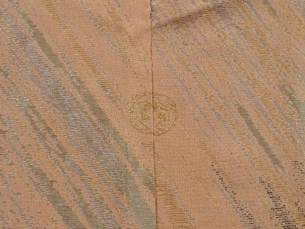 Photo5: 6519T01z750 Vintage Japanese Kimono Silk HAORI  Cream-Orange (5)