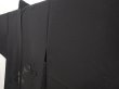 Photo2: 6519T02z320 Vintage Japanese Kimono Silk See through HAORI Flower Black (2)