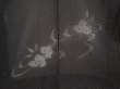 Photo3: 6519T02z320 Vintage Japanese Kimono Silk See through HAORI Flower Black (3)