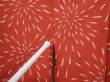 Photo6: 6519T03z440 Vintage Japanese Kimono Silk HAORI Fireworks Red-Brown (6)
