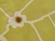 Photo4: 6519T06z560 Vintage Japanese Kimono Silk HAORI Plum blossom Lime green (4)