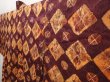 Photo2: 6519T07z590 Vintage Japanese Kimono Silk HAORI  Purple-Brown (2)