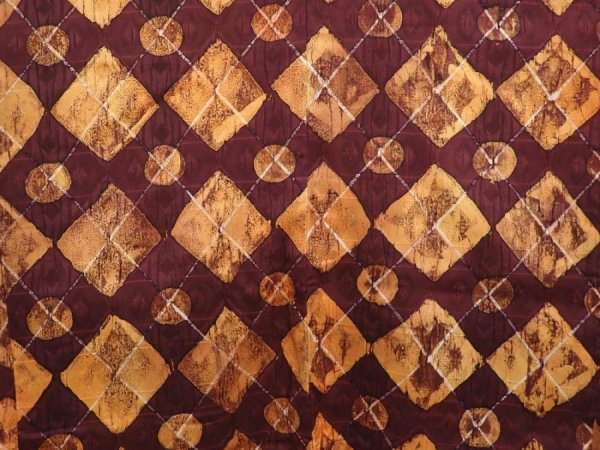 Photo3: 6519T07z590 Vintage Japanese Kimono Silk HAORI  Purple-Brown (3)