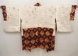 Photo6: 6519T07z590 Vintage Japanese Kimono Silk HAORI  Purple-Brown (6)