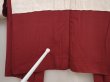 Photo8: 6519T11z420 Vintage Japanese Kimono Silk HAORI Butterfly Wine red (8)