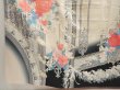 Photo6: 6519T13z960 Vintage Japanese Kimono Silk TSUKESAGE Flowers Off-white (6)