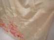 Photo4: 6519T14z840 Vintage Japanese Kimono Silk TSUKESAGE Flowers Off-white (4)