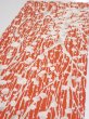 Photo3: 1D02z60  Japanese Kimono Silk  FABRIC Plum tree Tomato red 41.3x14.0 (3)