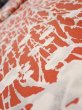 Photo4: 1D09z50  Japanese Kimono Silk  FABRIC Plum tree Tomato red 79.5x6.9 (4)