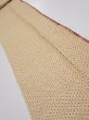 Photo1: 1D09z50  Japanese Kimono Silk  FABRIC Shibori Sulfur yellow 76.8x7.3 (1)
