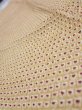 Photo5: 1D10z30  Japanese Kimono Silk  FABRIC Shibori Sulfur yellow 35.4x7.1 (5)