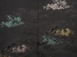 Photo3: 6520T01z540 Vintage Japanese Kimono Silk HAORI Wave Black (3)