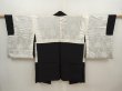 Photo7: 6520T01z540 Vintage Japanese Kimono Silk HAORI Wave Black (7)