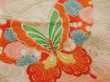 Photo4: 6520T04z660 Vintage Japanese Kimono Silk Girl's  Butterfly Red-Pink (4)