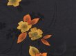 Photo4: 6520T05z510 Vintage Japanese Kimono Silk HAORI Flower Black (4)