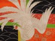 Photo4: 6520T11z850 Vintage Japanese Kimono Silk Girl's  Phoenix Tomato red (4)