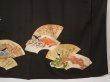 Photo7: 6520T12z1600 Vintage Japanese Kimono Silk TOMESODE Princess Black (7)