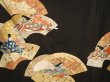 Photo8: 6520T12z1600 Vintage Japanese Kimono Silk TOMESODE Princess Black (8)