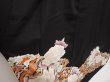 Photo3: 6520T13z1190  Japanese Kimono Silk TOMESODE Peony Black (3)