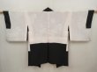 Photo6: 6521T01z610 Vintage Japanese Kimono Silk HAORI Peony Black (6)