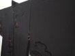 Photo4: 6521T03z530 Vintage Japanese Kimono Silk HAORI Chrysanthemum Black (4)