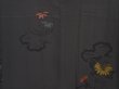 Photo5: 6521T03z530 Vintage Japanese Kimono Silk HAORI Chrysanthemum Black (5)