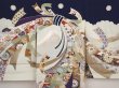 Photo3: 6521T04z340 Vintage Japanese Kimono Synthetic Boy's  Tabane-noshi Navy (3)