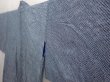 Photo2: 6521T05z400 Vintage Japanese Kimono Silk SHIBORI HAORI  Steel blue (2)