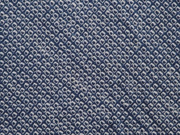 Photo4: 6521T05z400 Vintage Japanese Kimono Silk SHIBORI HAORI  Steel blue (4)