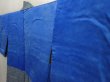 Photo7: 6521T05z400 Vintage Japanese Kimono Silk SHIBORI HAORI  Steel blue (7)