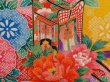 Photo4: 6521T08z570  Japanese Kimono Synthetic Girl's  Royal cart Dark yellow (4)