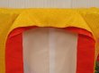 Photo5: 6521T08z570  Japanese Kimono Synthetic Girl's  Royal cart Dark yellow (5)