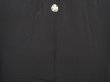 Photo3: 6521T11z910 Vintage Japanese Kimono Silk Men's  Plain Black (3)