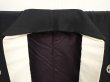 Photo6: 6521T11z910 Vintage Japanese Kimono Silk Men's  Plain Black (6)