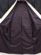 Photo8: 6521T11z910 Vintage Japanese Kimono Silk Men's  Plain Black (8)