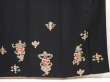 Photo7: 6521T13z940 Vintage Japanese Kimono Silk TSUKESAGE  Black (7)