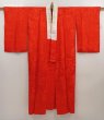 Photo8: 6522T01z420 Antique Japanese Kimono Silk JUBAN Phoenix Red (8)