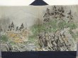 Photo2: 6522T02z610 Vintage Japanese Kimono Silk Men's HAORI Scenery Dark navy (2)