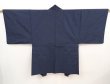 Photo4: 6522T08z510 Vintage Japanese Kimono Silk Men's HAORI Daimyogyoretsu Navy (4)