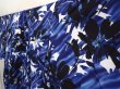 Photo2: 6522T10z550  Japanese Kimono Cotton YUKATA Flower Dark lavender blue (2)