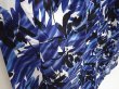 Photo3: 6522T10z550  Japanese Kimono Cotton YUKATA Flower Dark lavender blue (3)