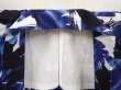 Photo8: 6522T10z550  Japanese Kimono Cotton YUKATA Flower Dark lavender blue (8)
